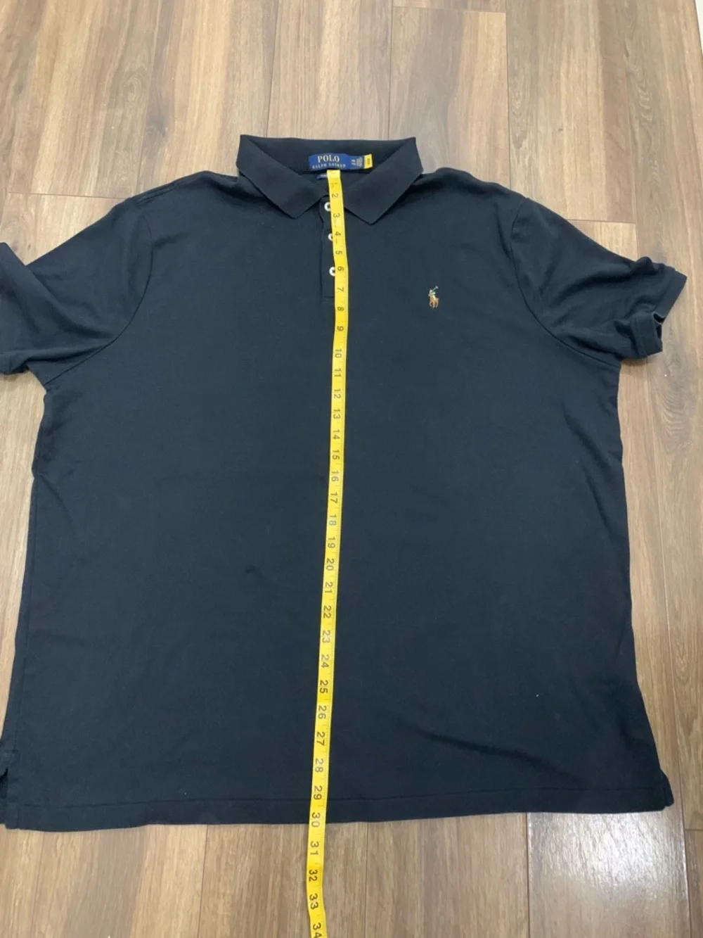 Polo Ralph Lauren Black Short-Sleeve soft Cotton Polo men's shirt  size XXL - Picture 8 of 13